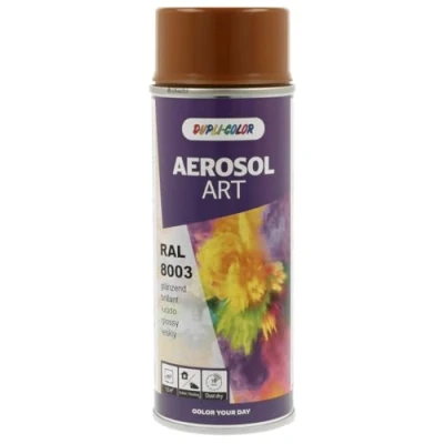 Abbildung von Dupli Color 733109 AEROSOL ART RAL 8003 lehmbraun glänzend 400 ml