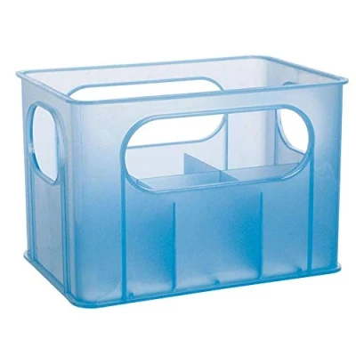 Abbildung von dBb Remond 177246 Flaschenhalter für 6 große oder kleine Fläschchen, Blau transparent