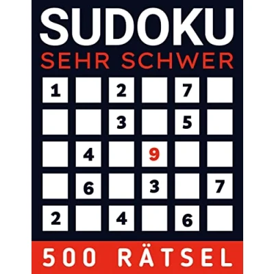 Abbildung von Sudoku Sehr Schwer: Buch für Erwachsene +500 Rätsel Schwer mit Lösungen
