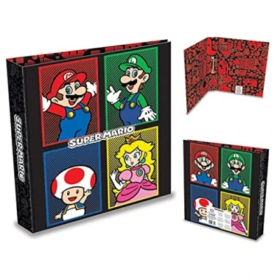 Abbildung von Pyramid International Super Mario Ringordner, A4, 4 Farben, offizielles Lizenzprodukt