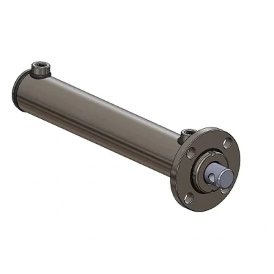 Abbildung von Hydraulik Zylinder doppelwirkend 80/50 versch mit Frontflansch Hub 300 bis 800 mm (80/50 600 mm)