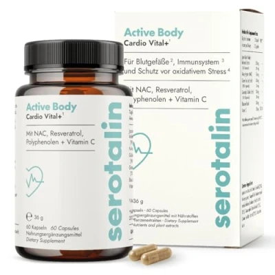 Abbildung von serotalin® CELL POWER NAC Kapseln Resveratrol &amp; Polyphenole +Vitamin C 100% vegan made in Germany 60 für 2 Monate