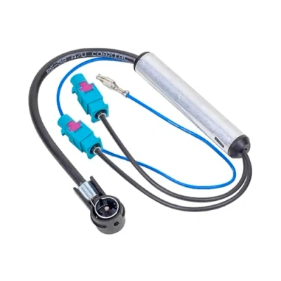 Abbildung von Audioproject A208 Antennenadapter Autoradio 2X Fakra DIN Phantomeinspeisung kompatibel für VW Audi Skoda Opel Mercedes Seat Antennenstecker Adapter Z Buchse