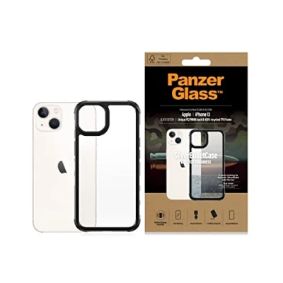 Abbildung von Apple iPhone 13 Hülle Kunststoff PanzerGlass Hard Case/Backcover Handyhülle Schwarz Shockproof/Stoßfest