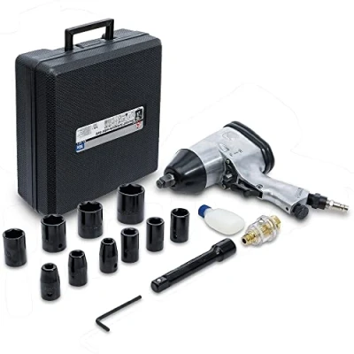 Abbildung von BGS Diy 3211 Druckluft Schlagschrauber mit Werkzeugsatz 12,5 mm (1/2&quot;) 312 Nm 16 tlg.