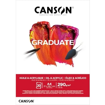 Abbildung von Canson Pad Graduate Huile &amp; Acrylique A4 290 g Skizzenbuch