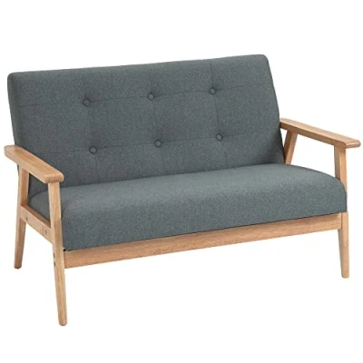 Abbildung von 2 Sitzer Sofa Grau, ca. 115 x 66,5 73 cm