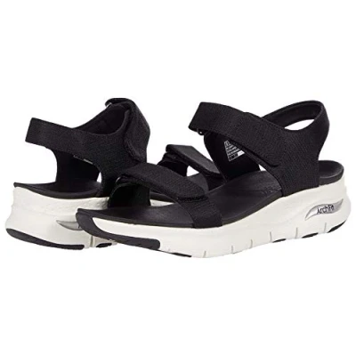 Abbildung von Skechers Damen Arch FIT TOURISTY Sandals, Black Mesh, 38 EU