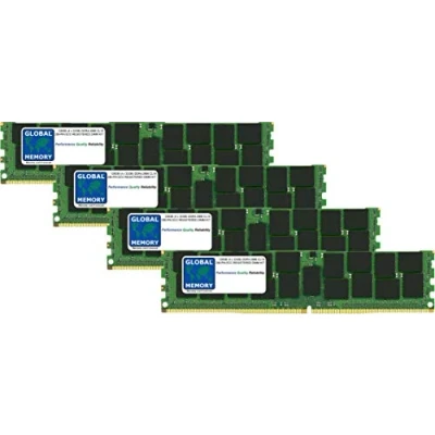 Abbildung von Global Memory 128 GB (4 x 32 GB) DDR4 2666 MHz PC4 21300 288 PIN ECC Registered DIMM (RDIMM) Arbeitsspeicher Kit für Server/Workstations/Motherboards (8 Rank Chipkill)