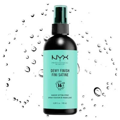 Abbildung von NYX Professional Makeup Setting Spray Dewy, Vegane, langanhaltende und leichte Formel, Fixier Spray, Taufrisches Finish, Maxi Größe, 180 ml