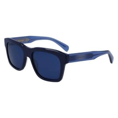 Abbildung von Salvatore Ferragamo Unisex SF1087SN Sunglasses, 414 Blue, 56