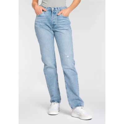 Abbildung von Levi&#039;s 501 Jeans FOR Women Straight Leg, Damen, Größe: 30x30, Indigo botanics