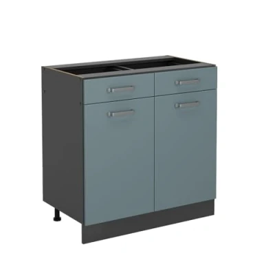 Abbildung von Vicco Unterschrank R Line, Blau Grau/Anthrazit, 80 cm ohne Arbeitsplatte