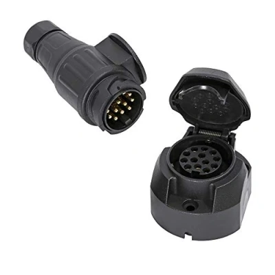 Abbildung von TAEUYYM Anhänger Stecker 13 Polig und Steckdose Polig, 12V Wasserdicht Für LKW RV KFZ PKW Traktor Zubehör