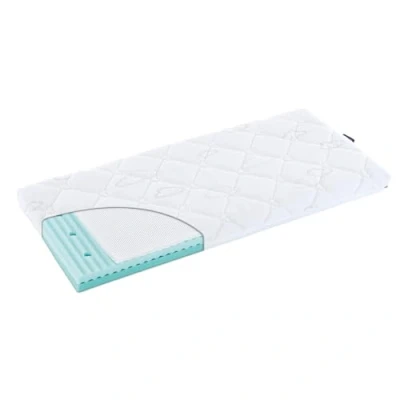 Abbildung von TRÄUMELAND Beistellbett Matratze AIR 43x85x7 cm eckig, atmungsaktive Baby Matratze, Öko Tex 100 zertifiziert, hautfreundlich, allergikergeeignet, Made in Austria
