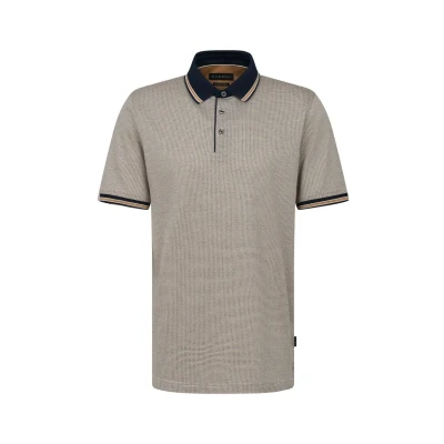 Abbildung von bugatti Poloshirt, Herren, Größe: XL, Taupe blau
