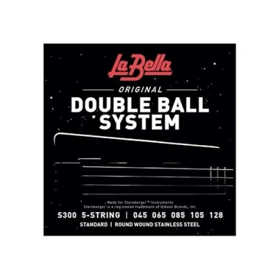 Abbildung von La Bella Strings »DOUBLE BALL SYSTEM S300 5 String E BASS« Saiten für Bass Stainless Steel Standard: 045 128