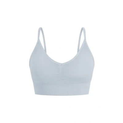 Abbildung von Smilodox Batik ACID VERA Scrunch Sportbh mit leichter Stützkraft, Damen, Größe: XS, Hellblau