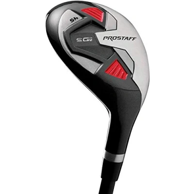 Abbildung von Wilson Staff Golfschläger, Pro SGI Hybrid 4, Für Linkshänder, Schaft aus Graphit, Rot/Schwarz, WGD151900