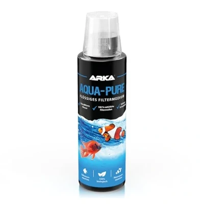Abbildung von MICROBE LIFT Aqua Pure 236 ml Flüssiges Filtermedium für kristallklares Wasser in Allen Aquarien, 100% biologisch, verbessert Wasseraufbereitung, Meer &amp; Süßwasseraquarien.