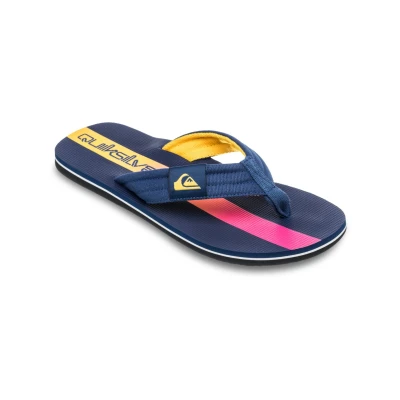Abbildung von Quiksilver Molokai Layback Zehentrenner, Herren, Größe: 43, Blue Baumwolle
