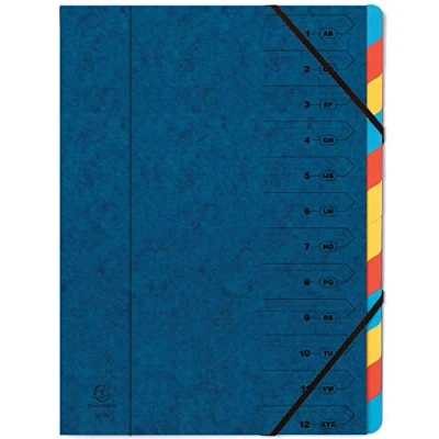 Abbildung von Exacompta Ordnungsmappe Nature Future A4 12 teilig blau