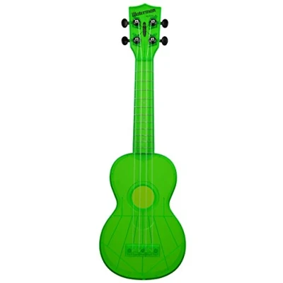 Abbildung von KALA Waterman KA SWF GN Fluorescent Sour Apple Green Soprano Ukulele, with Tote Bag