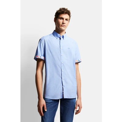 Abbildung von bugatti Kurzarm MIT Buttondownkragen Hemd, Herren, Größe: Large, Hellblau