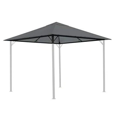 Abbildung von Quick Star Pavillon Ersatzdach 3x3m Grau, 180 g/m², 297 x cm, Mit Lüftungsschlitzen