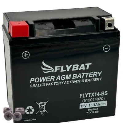 Abbildung von Batterie FlyBat FLYTX14 BS / YTX14 AGM geschlossen