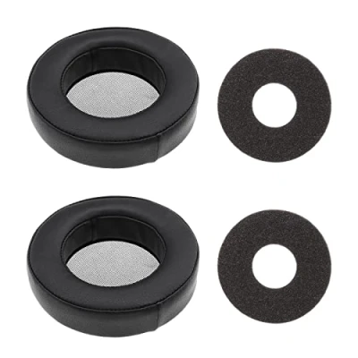 Abbildung von Be In Your Mind 1 Paar Ohrpolster kompatibel mit AKG K701 K702 Q701 Q702 K601 K612 K712 Kopfhörer Ersatz Protein Leder Headset Reparaturteile Schwarz