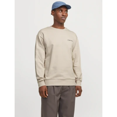 Abbildung von Jack &amp; Jones Jjebradley Graphic CREW Sweatshirt, Herren, Größe: Small, Moonbeam