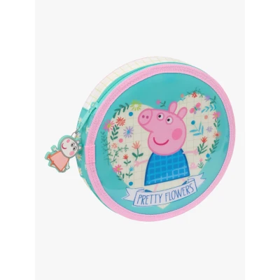Abbildung von Peppa Wutz Rundes Federmäppchen, Minzgrün