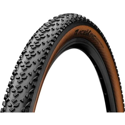 Abbildung von Continental Unisex Erwachsene Race King Fahrradreifen, schwarz/Bernstein, 26x2.20 Zoll, 55 559