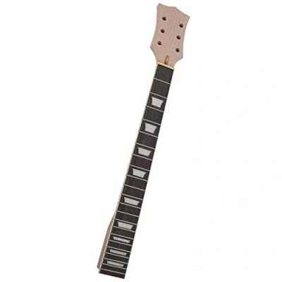 Abbildung von 22 Bünde Lp Gitarrenhals Mahagoni Palisander Griffbrett Sektor und Bindung Inlay für E Gitarre Hals