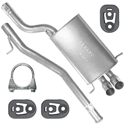 Abbildung von Auspuff Auspuffanlage Schalldämpferset für Mercedes C Klasse 200 220 W203 T203 S203 2.2 CDI