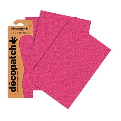 Abbildung von Decopatch Papier No. 710 (pink Flechtwerke, 395 x 298 mm) 3er Pack