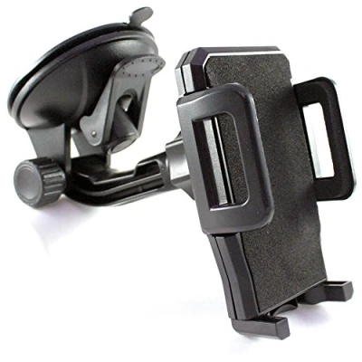 Abbildung von 360 universal KFZ Auto Handy Halter Halterung Smartphone Windschutzscheibe Scheibe schwarz Handyhalterung Handyhalter Autohalter Autohalterung Saugnapf drehbar LKW PKW Smartphonehalterung