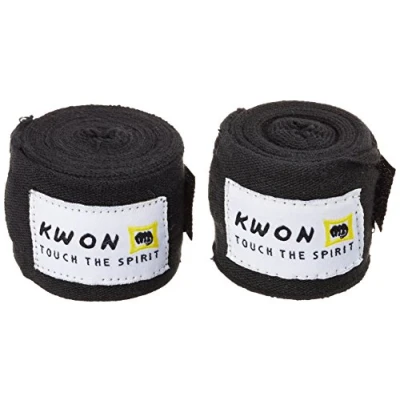 Abbildung von KWON Boxbandagen elastisch 2,5 m Wickelbandagen Handbandagen Boxen Kickboxen, Paar, elastischem Material, Klett, Daumenschlaufe
