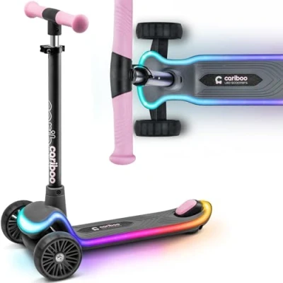 Abbildung von Kinderroller Cariboo LEDstar Rosa