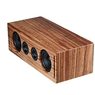 Abbildung von RÖTH &amp; MYERS BOSK Multimedia Lautsprecher, einzigartiges Design, 100% Naturholz, integriertes Multiroom, R&amp;M App für Spotify, Wi Fi, Airplay, DLNA,optisch,Ethernet oder micro SD.Hi Fi Klangerlebnis