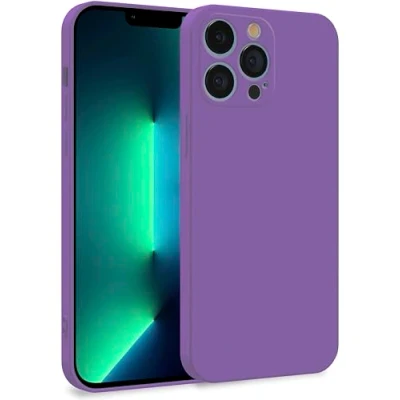 Abbildung von MyGadget Hülle für iPhone 13 Pro Zweilagige Handyhülle mit Kameraschutz Cover Innenfutter &amp; Silikon außen Lila