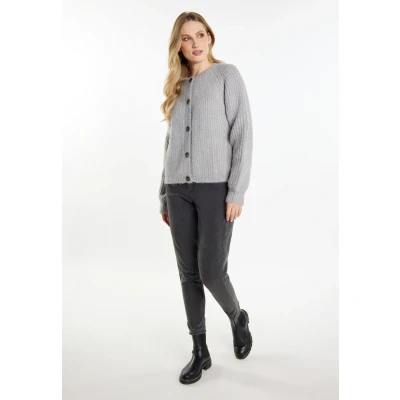 Abbildung von Dreimaster Imane Strickjacke, Damen, Größe: M/L, Grau melange