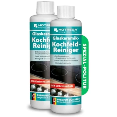 Abbildung von HOTREGA® Glaskeramik Kochfeld Reiniger Glaskeramikreiniger Herdreiniger 250ml Küchenreiniger