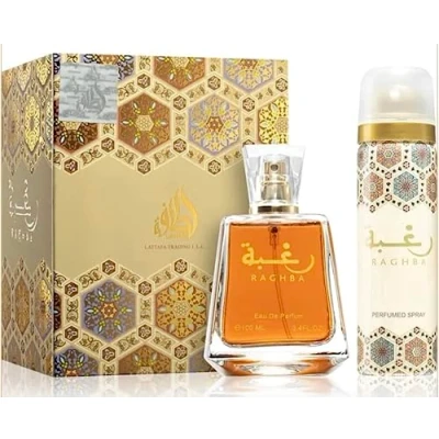 Abbildung von Parfüm Set Raghba Lattafa Eau de Parfum 100ML + Deodorant 25ML