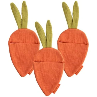 Abbildung von Papierdrachen 3 Möhrenbeutel für Ostern fröhliche Geschenkverpackung