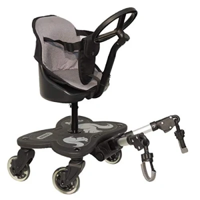 Abbildung von Eichhorn Kinderwagen Buggyboard Cozy C Rider mit oder ohne Sitz und Lenkrad, bunt blinkende Hinterräder