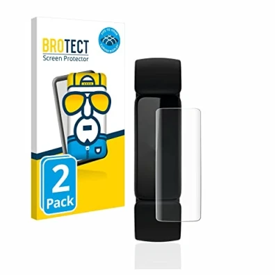 Abbildung von BROTECT 2 Stück Full Cover Schutzfolie für Fitbit Inspire Screen Displayschutz Folie [3D Curved, Anti Fingerprint, Kristall Klar]