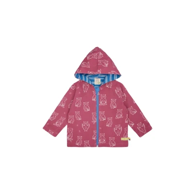 Abbildung von loud + proud wasserabweisende MIT Druck Regenjacke / Jacke für Kinder, Größe: 122/128, Rouge