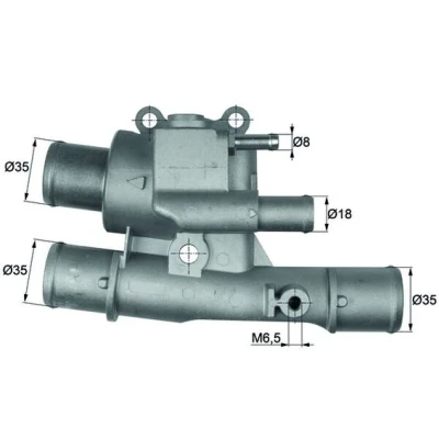 Abbildung von MAHLE ORIGINAL TI 123 88 Kühlwasserthermostat mit Dichtung FIAT: Stilo Schrägheck, Doblo I Cargo, Multi Wagon, LANCIA: Lybra Limousine